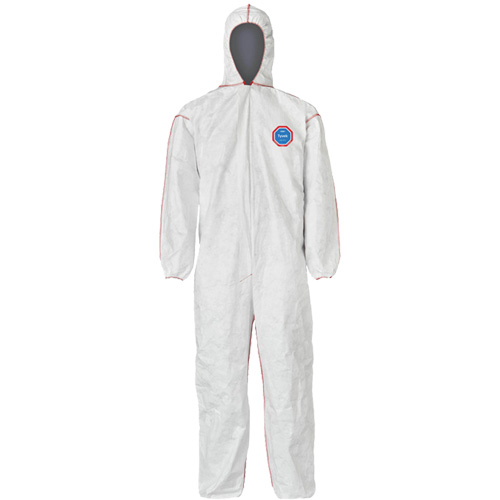 Dupont Personal Protection ST127SWH7X002500 SFR Coveralls with Hood, 7X-Large, White, Tyvek&reg; 400