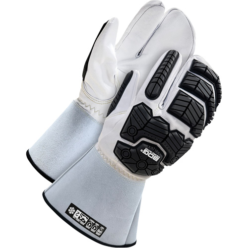 Bob Dale Gloves 50-9-5011-M Lined 1-Finger Mitt with 5" Cuff, Size Medium, Goatskin Shell, ASTM ANSI Level A6
