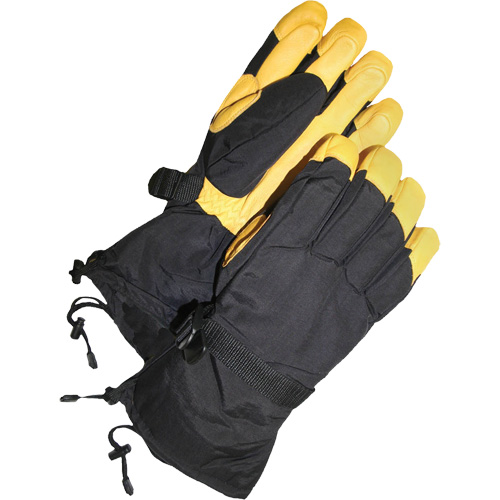 Bob Dale Gloves 80-9-041101-X2L Gant de ski en cuir fleur de daim avec poignet style manchette