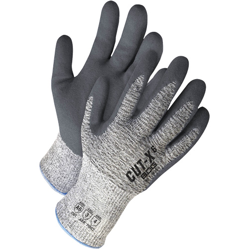 Bob Dale Gloves 99-1-9626-13 Gants avec poignet ourl&eacute; en tricot &eacute;lastique Cut-X, Taille 13, Calibre 13, Rev&ecirc;tement Nitrile, Enveloppe en PEHP, ASTM ANSI niveau A6