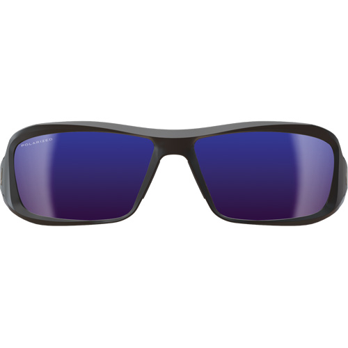 Edge Safety Eyewear TXBAP238 Brazeau Safety Glasses, Blue Mirror Lens, Anti-Scratch/Polarized, ANSI Z87+/MCEPS GL-PD 10-12/Meets/Exceeds CSA Z94.3