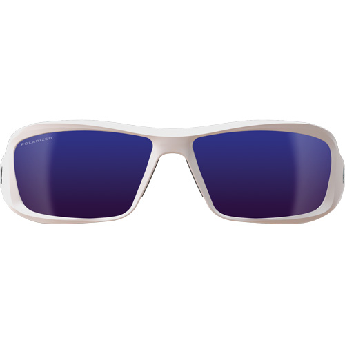 Edge Safety Eyewear TXBAP248 Brazeau Safety Glasses, Blue Mirror Lens, Anti-Scratch/Polarized, ANSI Z87+/MCEPS GL-PD 10-12/Meets/Exceeds CSA Z94.3