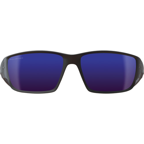 Edge Safety Eyewear TSKAP218 Kazbek Safety Glasses, Blue Mirror Lens, Anti-Scratch/Polarized, ANSI Z87+/MCEPS GL-PD 10-12/Meets/Exceeds CSA Z94.3