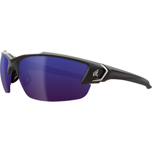 Edge Safety Eyewear TSDKAP218-G2 Khor G2 Safety Glasses, Blue Mirror Lens, Anti-Scratch/Polarized, ANSI Z87+/MCEPS GL-PD 10-12/Meets/Exceeds CSA Z94.3