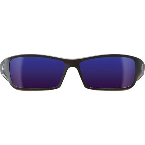 Edge Safety Eyewear SR118. Reclus Safety Glasses, Blue Mirror Lens, Anti-Scratch, ANSI Z87+/MCEPS GL-PD 10-12/Meets/Exceeds CSA Z94.3