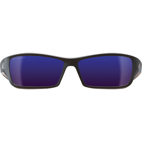 Edge Safety Eyewear TSRAP218 Lunettes de s&eacute;curit&eacute; Reclus, Lentille Miroir bleu, Anti-&eacute;gratignures/Polaris&eacute;, ANSI Z87+/MCEPS GL-PD 10-12/R&eacute;pond ou surpasse la norme CSA Z94.3