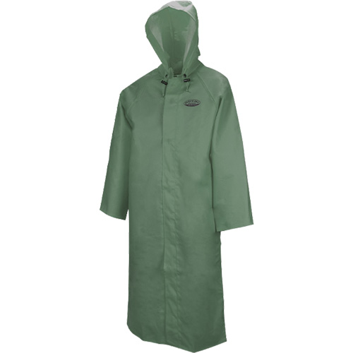 WASIP LTD. R814G30 Manteau long avec capuchon d&eacute;tachable Hurricane 851, Moyen, Vert