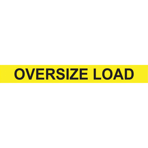  SHK182 Oversize Load Heavy Haul Sign, Decal/Vinyl, 96" W x 12" H