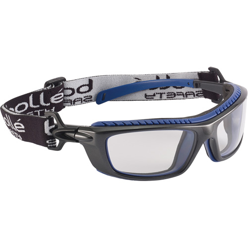 Bollé Safety BAXPSI BAXTER Wraparound Safety Glasses, Clear Lens, Anti-Fog/Anti-Scratch