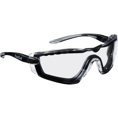 Bollé Safety COBFTPSI Cobra Hybrid Wraparound Safety Glasses, Clear Lens, Anti-Fog/Anti-Scratch