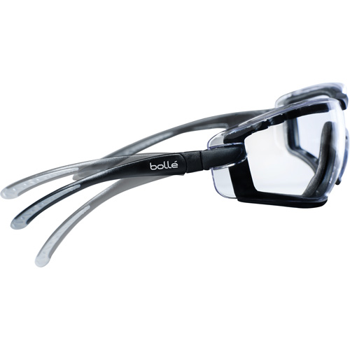 Bollé Safety COBFTPSI Cobra Hybrid Wraparound Safety Glasses, Clear Lens, Anti-Fog/Anti-Scratch