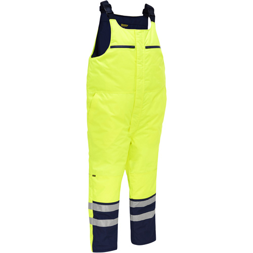 PIP Global Safety PC318M6452T-LY/S Bisley&reg; Extreme Cold Bib Overall, Polyester, Small, High Visibility Lime-Yellow