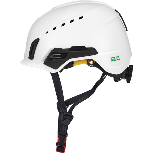 MSA 10242813 V-Gard H2 Safety Helmet with Mips&reg; Safety System, Ratchet Suspension, Vented