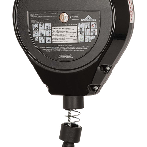 Peakworks V845633060LE SRL-73302-60LE Self-Retracting Lifeline, 60', Galvanized Steel, Swivel