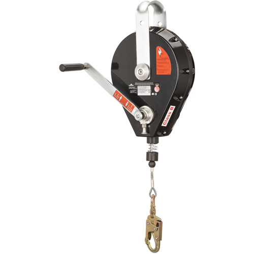 Peakworks V845643096 SRL-73303-96 Cable Self-Retracting Lifeline with Recovery, 96', Galvanized Steel, Swivel