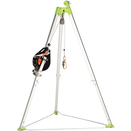 Peakworks V845643096 SRL-73303-96 Cable Self-Retracting Lifeline with Recovery, 96', Galvanized Steel, Swivel