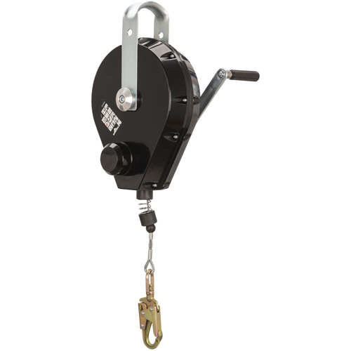 Peakworks V845643096 SRL-73303-96 Cable Self-Retracting Lifeline with Recovery, 96', Galvanized Steel, Swivel