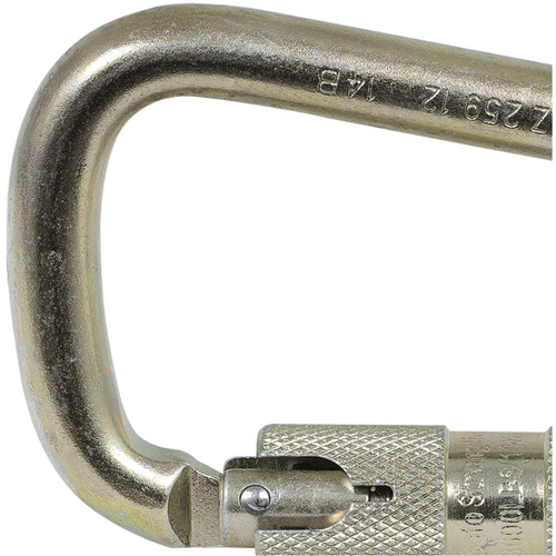 Peakworks V860120 CP-03015-1 Zinc Plated Carabiner with 1" Gate Opening, Steel