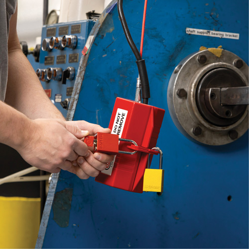 Brady 176150 Velocity Plus Safety Lockout Padlock, Orange, Keyed Alike, Aluminum, 1-1/2" Width