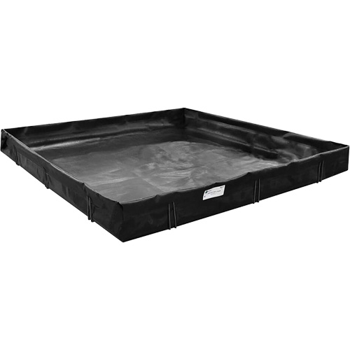 Enpac BD-810-WB-L Spill Containment Berm, 598 US gal. Capacity, 10' W x 8' L x 1" H, L-Bracket