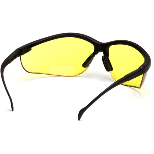 Pyramex SB1830S Venture II&reg; Half-Frame Safety Glasses, Amber Lens, ANSI Z87+/MCEPS GL-PD 10-12/Meets/Exceeds CSA Z94.3
