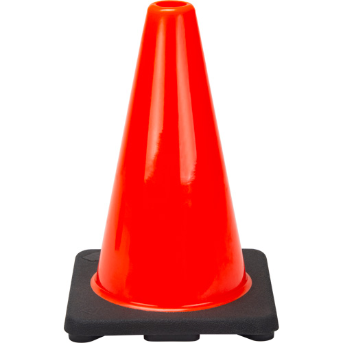 Produits de sécurité Zenith SHL470 C&ocirc;ne de signalisation de premi&egrave;re qualit&eacute;, 12", Orange