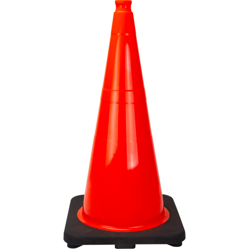 Produits de sécurité Zenith SHL473 C&ocirc;ne de signalisation de premi&egrave;re qualit&eacute;, 28", Orange