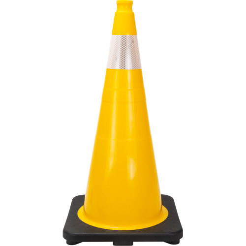 Zenith Safety Products SHL484 Premium Traffic Cone, 28", Yellow, 4" Reflective Collar(s)