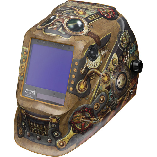 Lincoln Electric K3428-4 VIKING 3350 Steampunk Welding Helmet, 3.74" L x 3.34" W View Area, 5 - 13 Shade Range