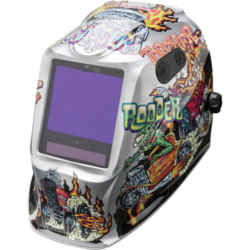 Lincoln Electric K4440-5 VIKING 3350 ADV Hot Rodders Helmet, 3.74" L x 3.15" W View Area, 5 - 13 Shade Range
