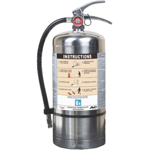  SHL753 Extincteur pour la protection contre l'incendie de pile Lithium-ion, AVD, Capacit&eacute; 6 L