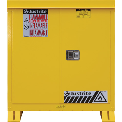 Justrite 813000 Armoire ext&eacute;rieure pour produits inflammables, 30 gal., 2 Porte(s), 43" La x 44" h x 18" p