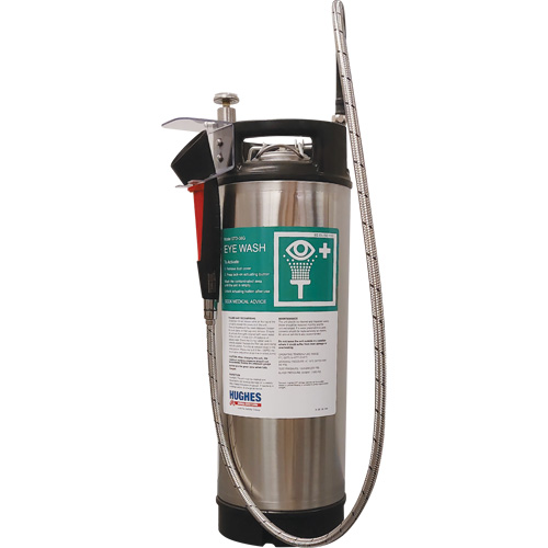 Hughes 38GEW Portable Self-Contained Emergency Wash, Pressurized, 4 gal. Capacity, Meets None