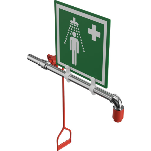 Hughes 23GRM Douche de rinçage, Montage sur canalisation circulaire