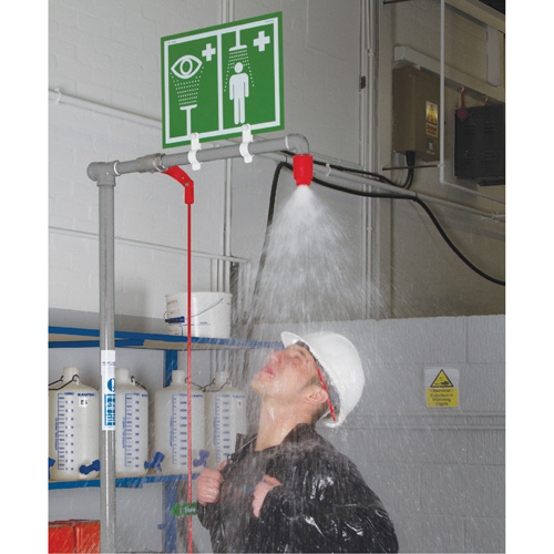 Hughes 18GS45GT Douche combin&eacute;e avec cuvette ferm&eacute;e en ABS et entr&eacute;e sup&eacute;rieure, Socle