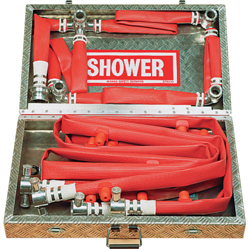 Hughes PORTA300-16E 16-Nozzle Portable Decontamination Shower, Meets None