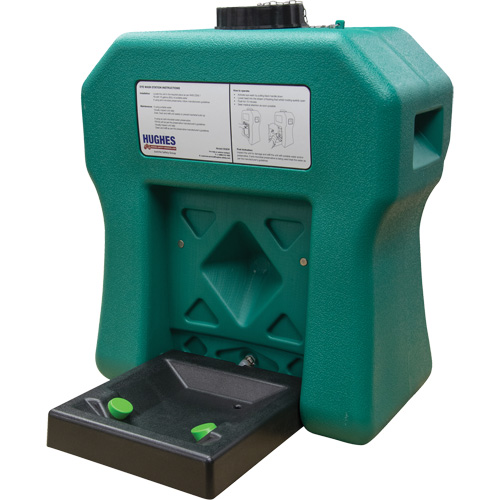 Hughes 16GFEW Portable Self-Contained Eyewash Station, Gravity-Fed, 16 gal. Capacity, Meets ANSI Z358.1