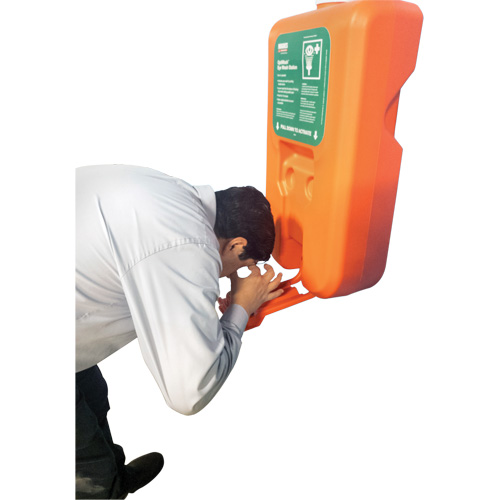 Hughes 10GFEW Portable Self-Contained Eyewash Station, Gravity-Fed, 10 gal. Capacity, Meets ANSI Z358.1
