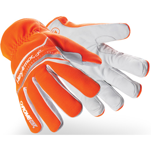 Hexarmor 4075-XS (6) Chrome SLT&reg; 4075 Cut-Resistant Gloves, Size 6/X-Small, Goatskin/HPPE Shell, ASTM ANSI Level A6/EN 388 Level E