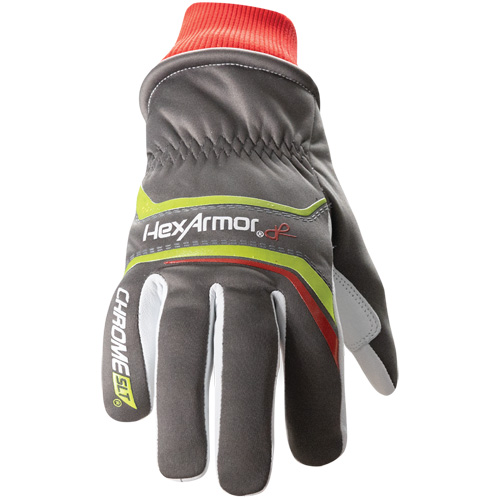 Hexarmor 4075W-XS (6) Chrome SLT&reg; Winter 4075W Cut-Resistant Gloves with Thinsulate, Size 6/X-Small, Goatskin/HPPE Shell, ASTM ANSI Level A6