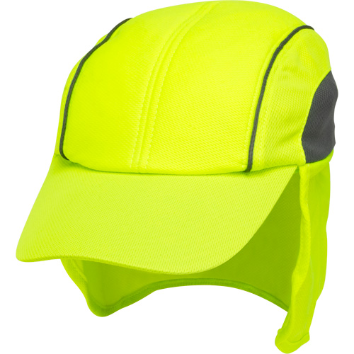 Produits de sécurité Zenith SHL863 Chapeaux de refroidissement avec voiles pour le cou, Lime haute visibilit&eacute;