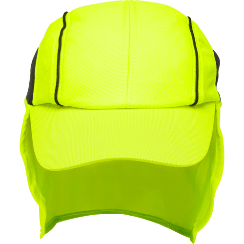 Produits de sécurité Zenith SHL863 Chapeaux de refroidissement avec voiles pour le cou, Lime haute visibilit&eacute;
