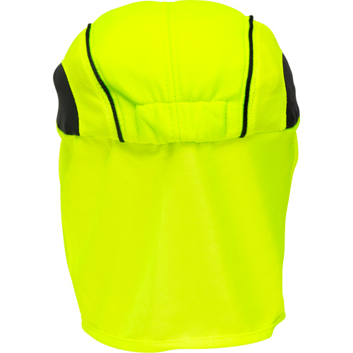 Produits de sécurité Zenith SHL863 Chapeaux de refroidissement avec voiles pour le cou, Lime haute visibilit&eacute;
