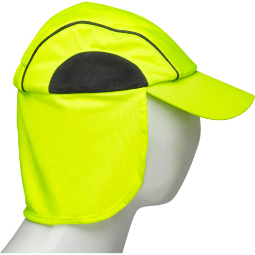 Produits de sécurité Zenith SHL863 Chapeaux de refroidissement avec voiles pour le cou, Lime haute visibilit&eacute;