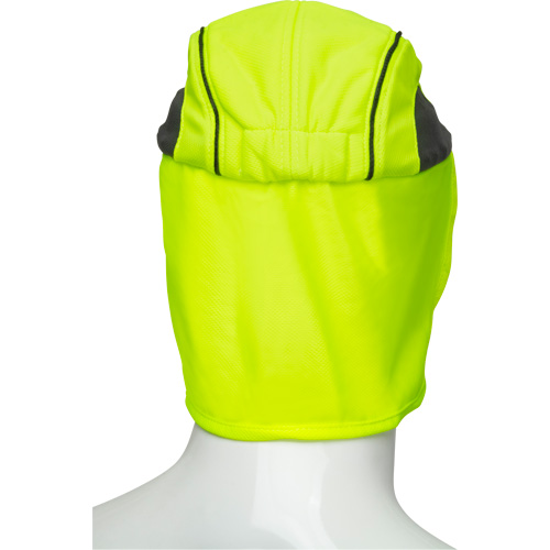 Produits de sécurité Zenith SHL863 Chapeaux de refroidissement avec voiles pour le cou, Lime haute visibilit&eacute;