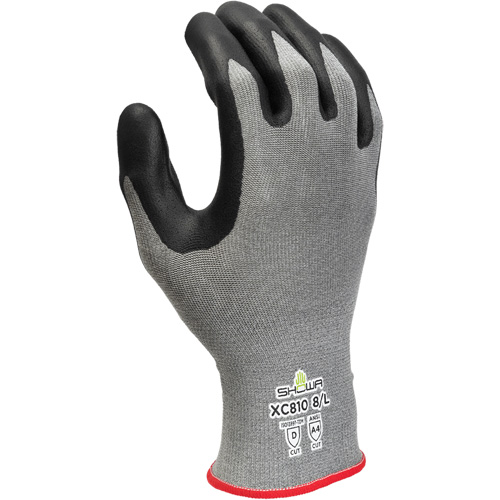 Showa XC810XXL-10 XC810 Cut-Resistant Gloves, 10/2X-Large, 18 Gauge, Nitrile Coated, ASTM ANSI Level A4/EN 388 Level D