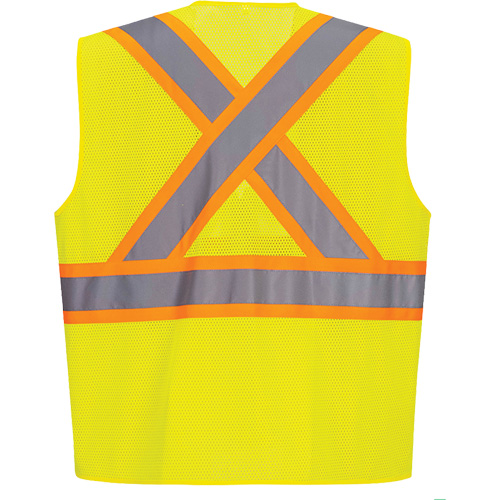 IFR Workwear CA101YE-4XL Veste de s&eacute;curit&eacute; &agrave; bandes contrastantes, Jaune lime haute visibilit&eacute;, 4T-Grand, Polyester