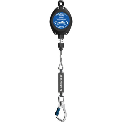 Dentec 16SRLLE0201115 Self-Retracting Lifeline, 20', Galvanized Steel, Swivel