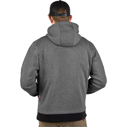 Milwaukee M200G-21XL M12 Heated Hoodie with Battery, Men's, X-Large, Grey, Poly-Cotton