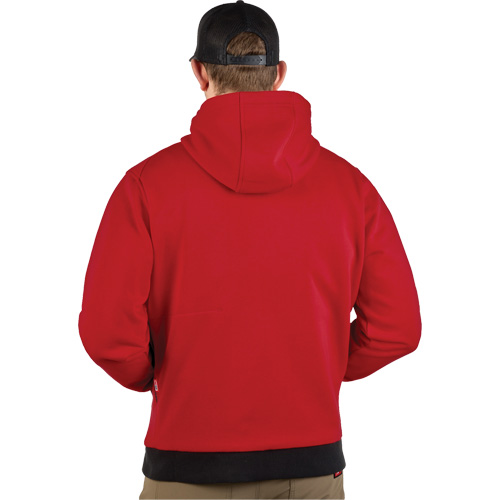 Milwaukee M200R-20M M12 Heated Hoodie (Jacket Only), Men's, Medium, Red, Poly-Cotton